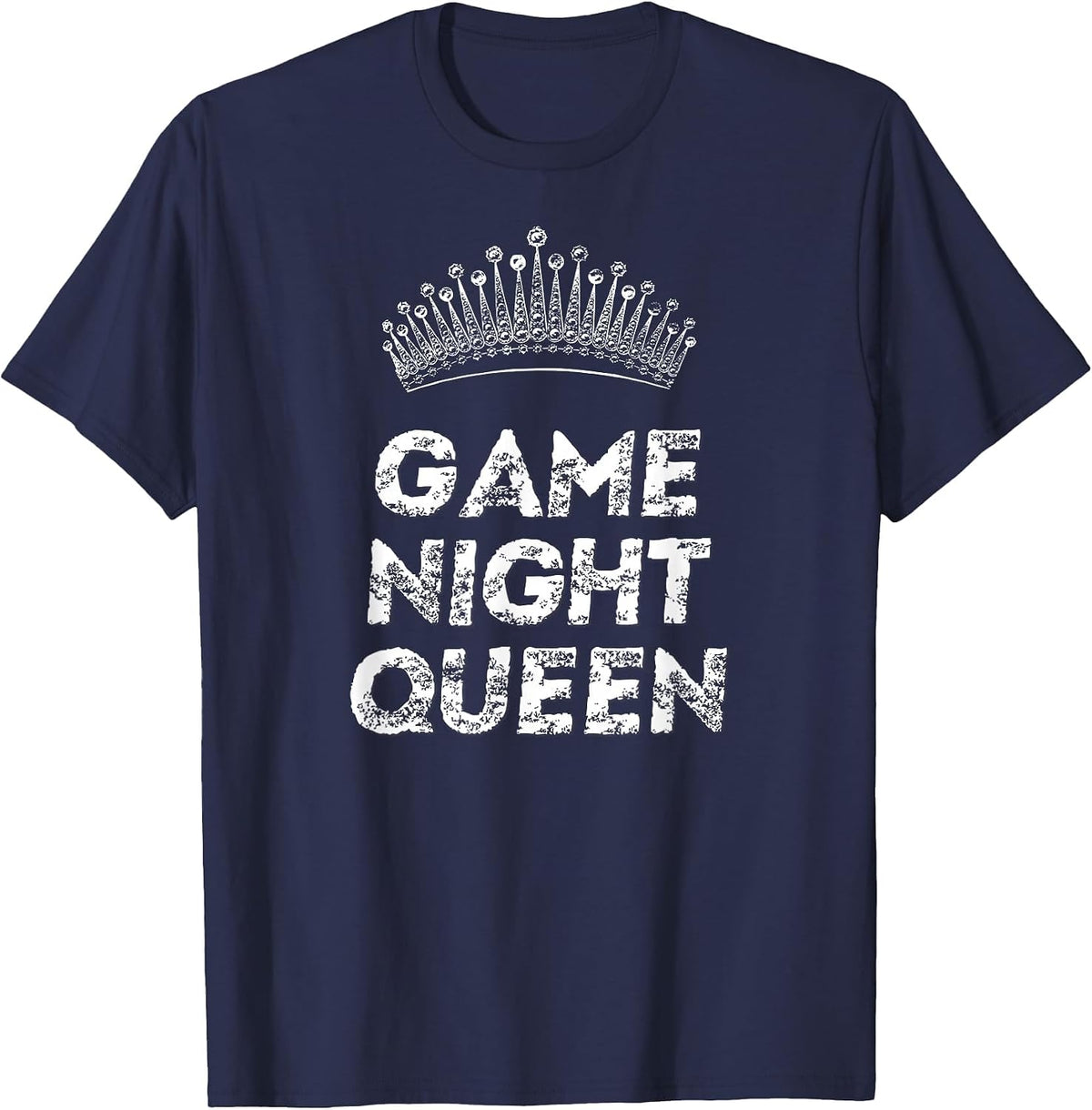 Game Night Queen T-Shirt T-Shirt - Navy Blue