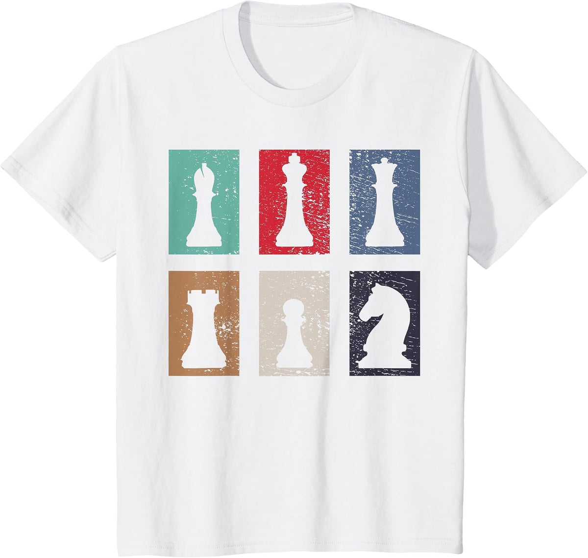 Chess Chessmen T-Shirt - White