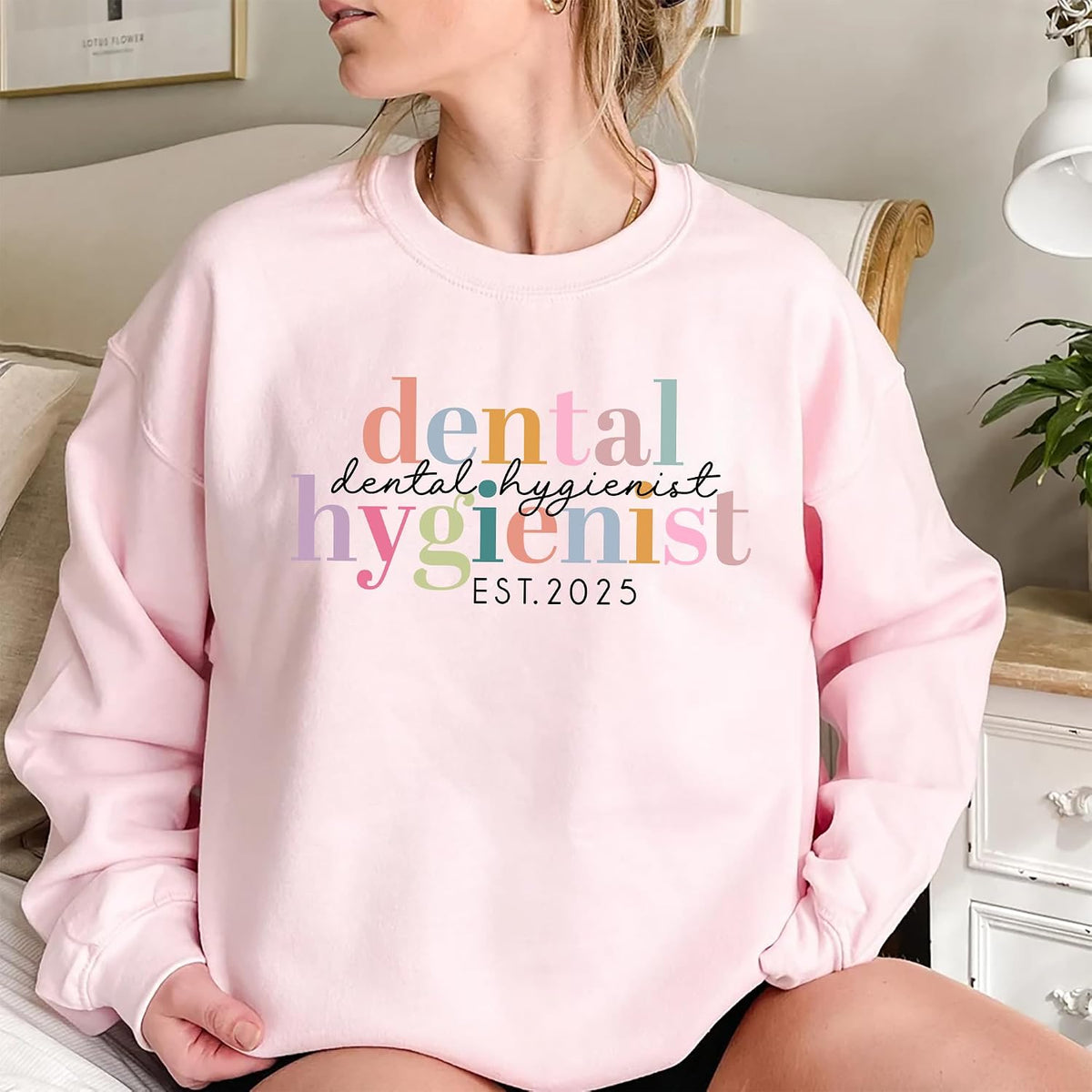 Custom Dental Hygienist Sweatshirt, Personalized Dental Hygienist Shirt, Gifts for Dentist, RDH, Graduation Gifts - size