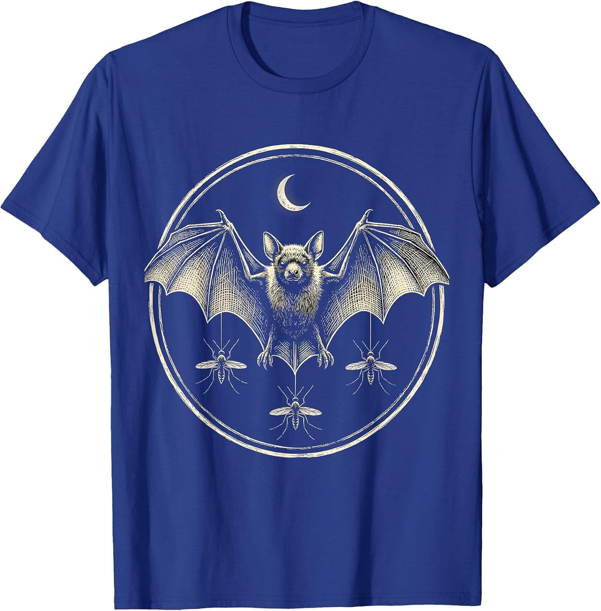 Bat Mosquito Insectivorous Wildlife Conservation Halloween T-Shirt - Royal Blue