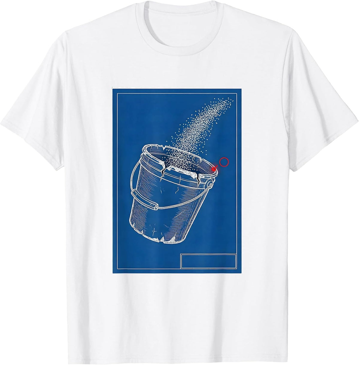 Men's Battered Feed Bucket Farm Life Sarcastic Humor T-Shirt - White