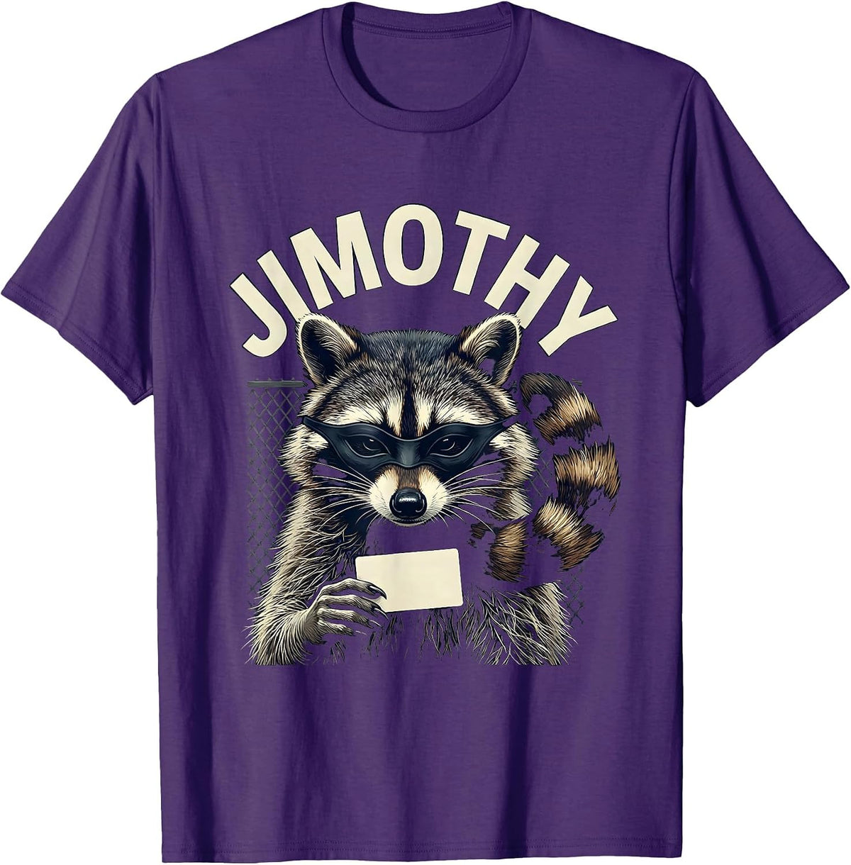 Jimothy Viral Raccoon Funny Trash Panda Wildlife Humor T-Shirt - Purple