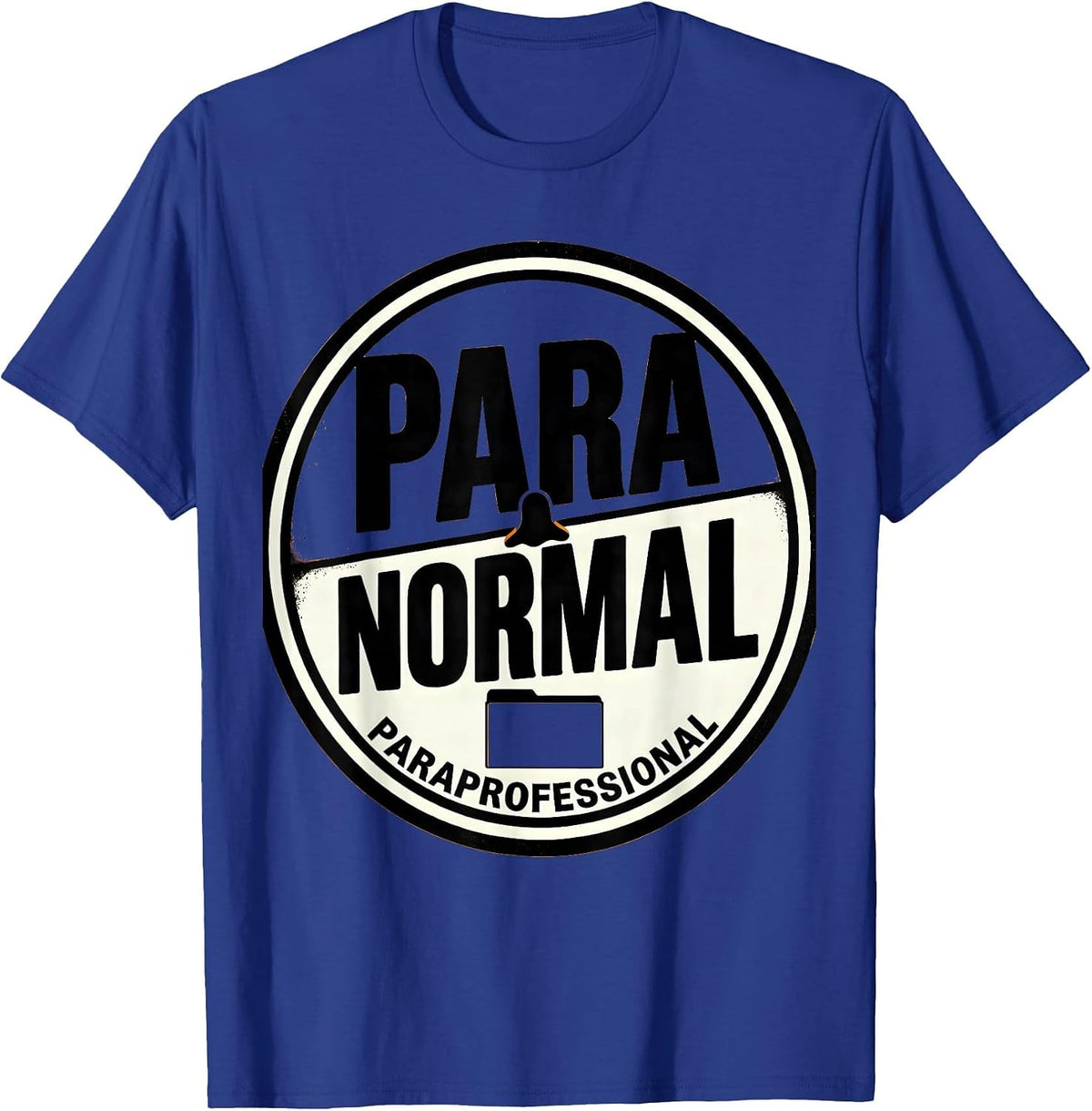 Men's Para Normal Paraprofessional Ghost Halloween Para Aide T-Shirt - Royal Blue