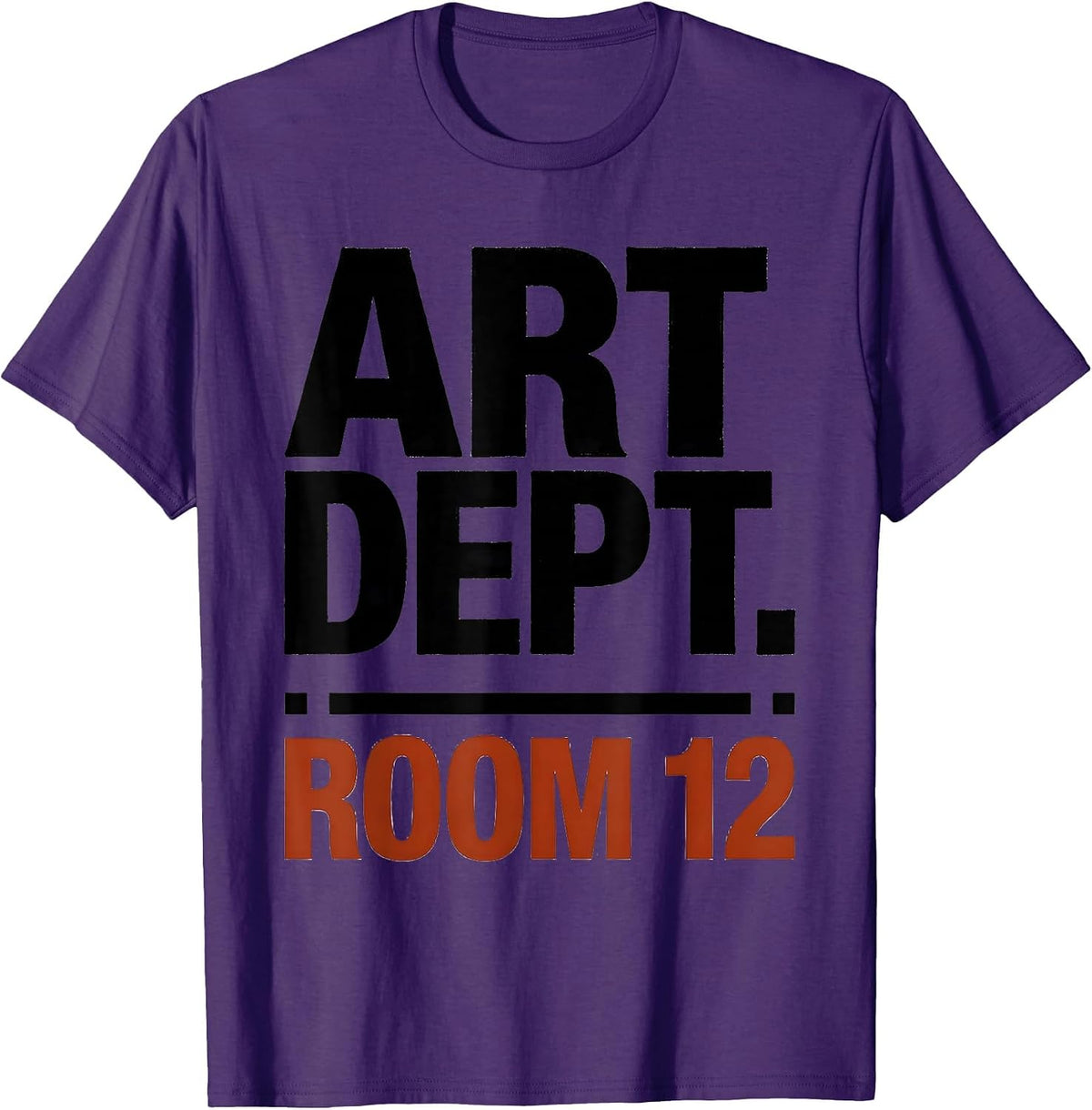 Men's Art Dept Room 12 Back To School Art Teacher Artist T-Shirt - Purple