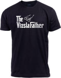 The Dogfather - Dog Father Dad Owner Funny Cute Pup Doggo Tee Fun Pet Humor Daddy T-Shirt for Men - Vizsla