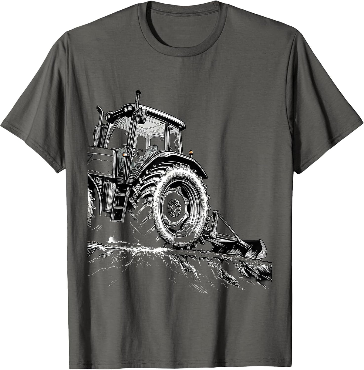 Tractor Farmer Humor Farm Life Gift T-Shirt - Asphalt Grey