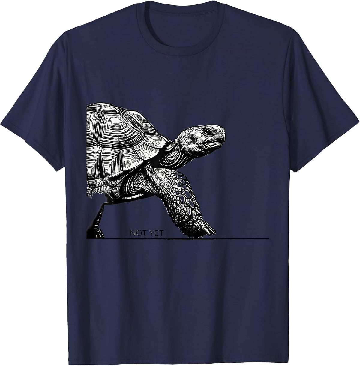Not Yet Funny Tortoise Lover Pet Owner Gift T-Shirt - Navy Blue