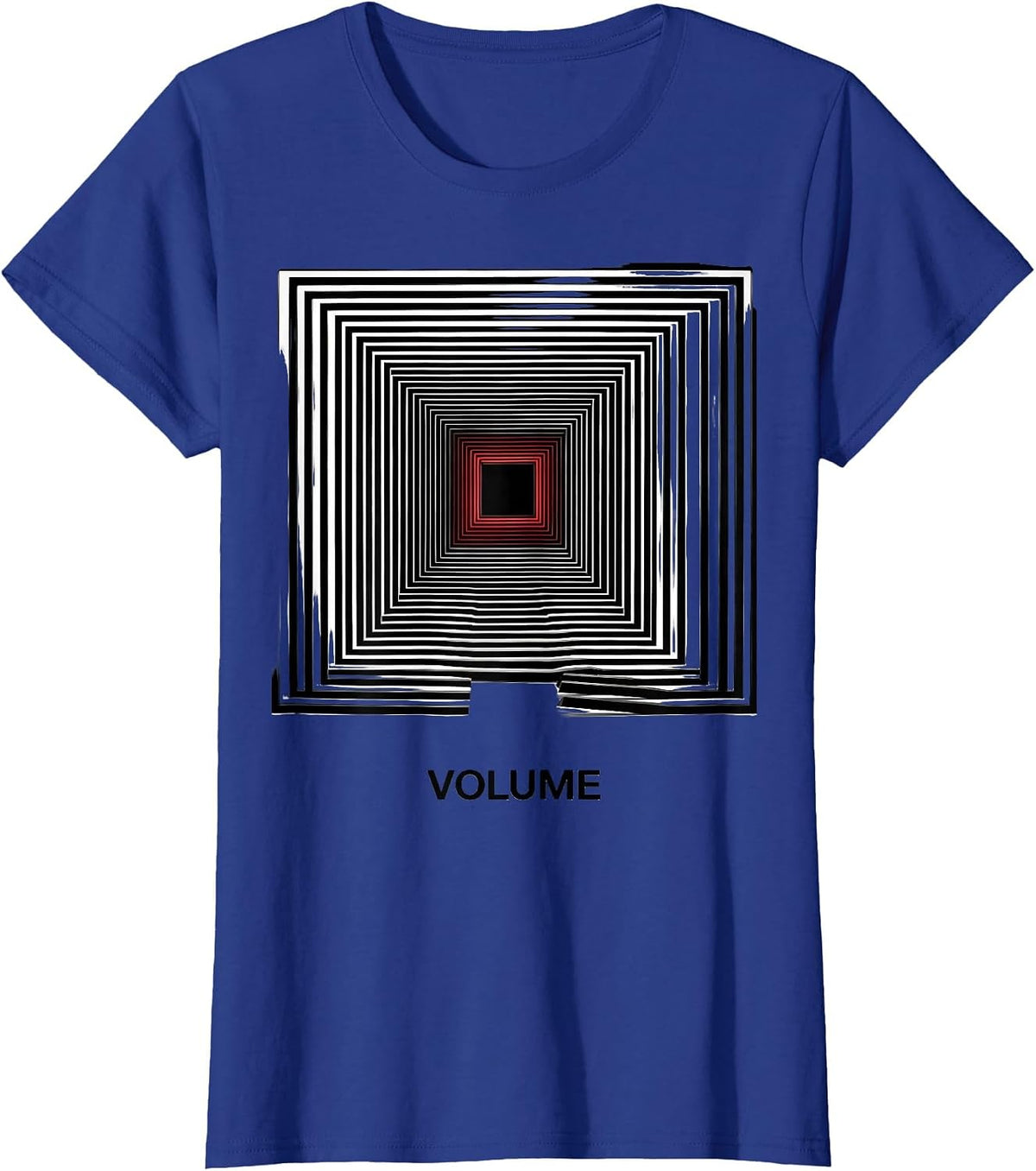 Women's Volume Geometric Respiratory Therapist RT Occupational Pride T-Shirt - Royal Blue