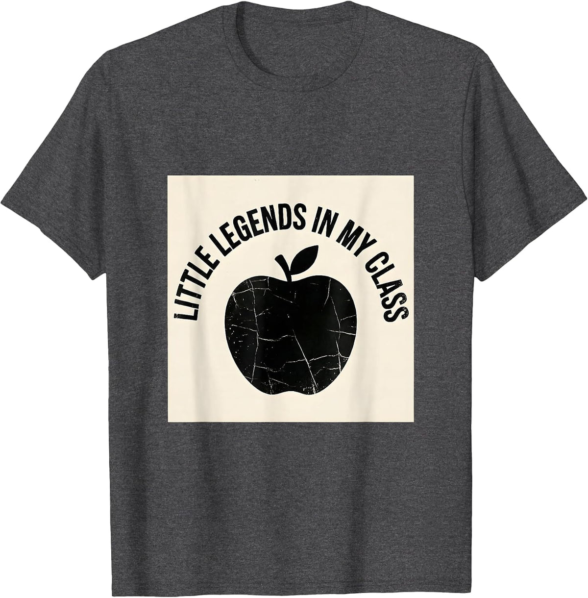 Little Legends In My Class 1st Grade Teacher T-Shirt - Dark Heather Grey