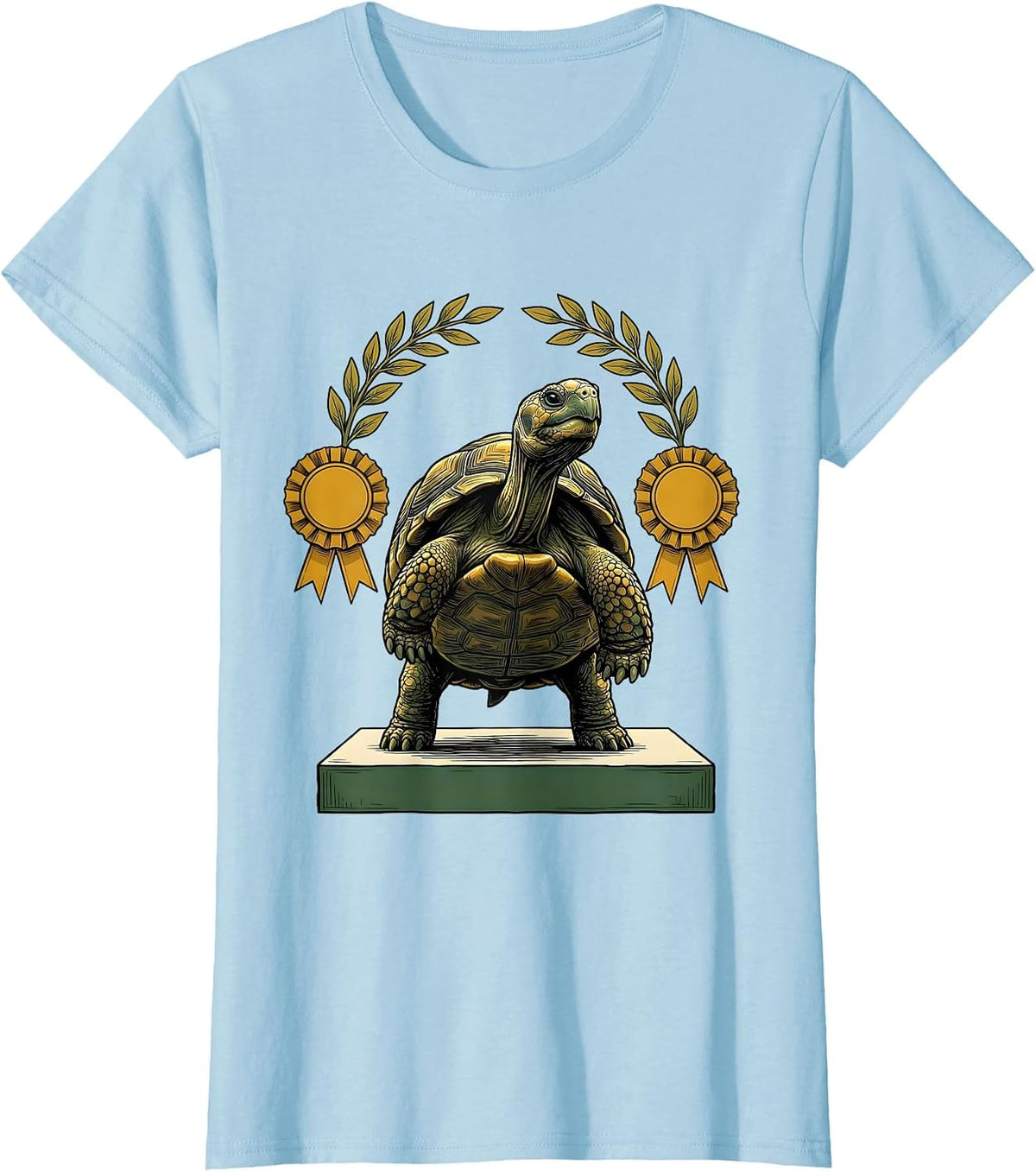 Land Tortoise Proud Pet Lover Humor T-Shirt - Baby Blue