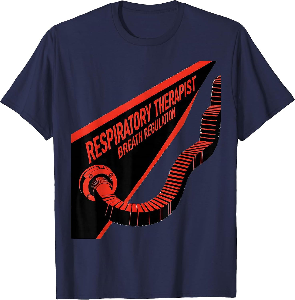 Men's Respiratory Therapist Breath Regulation Professional Pride T-Shirt - Navy Blue