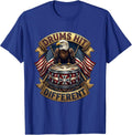 Drums Hit Different Drummer Music Design T-Shirt - Royal Blue
