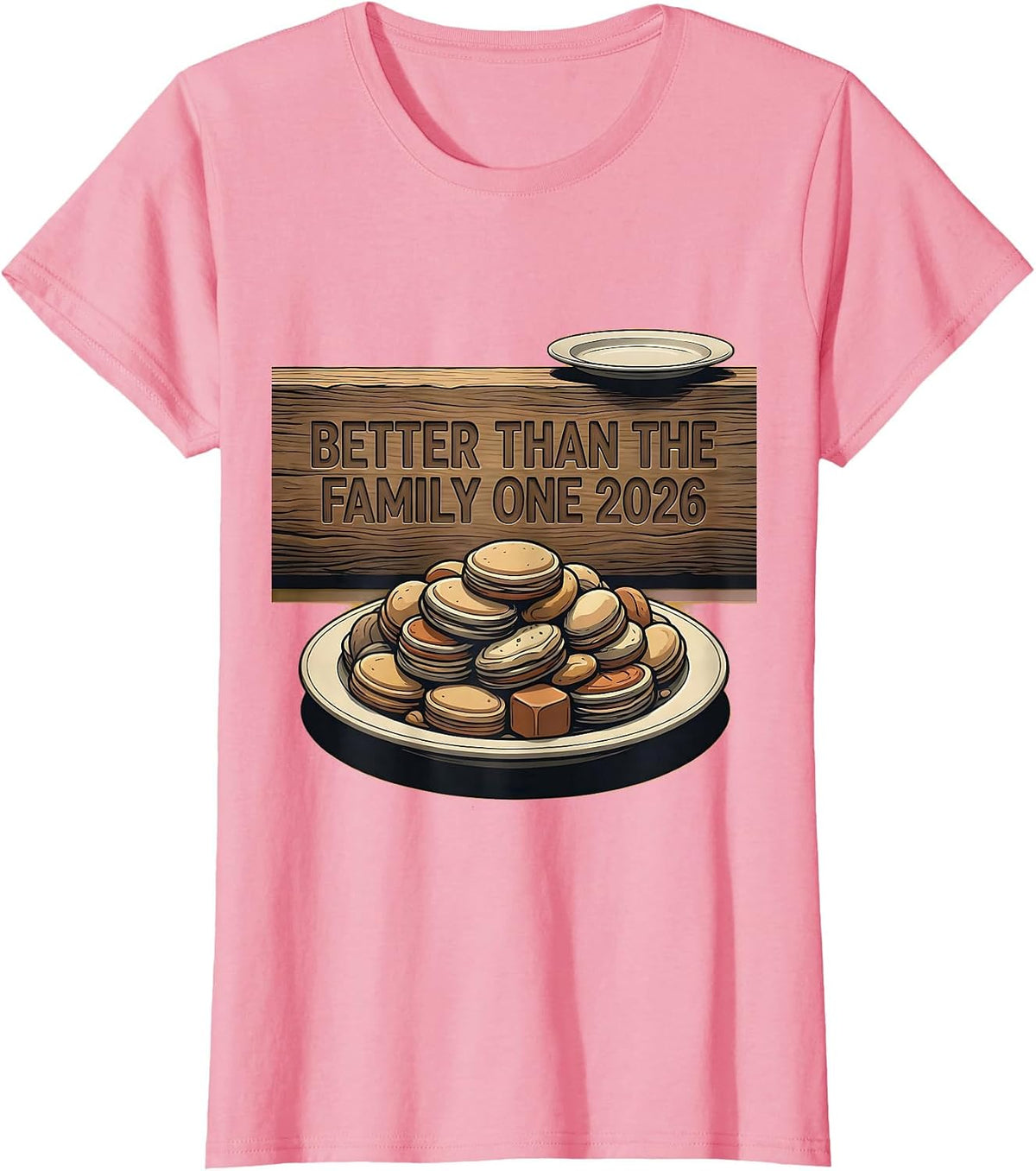 Women's Better Than The Family One 2026 Midcentury Modern T-Shirt - Pink