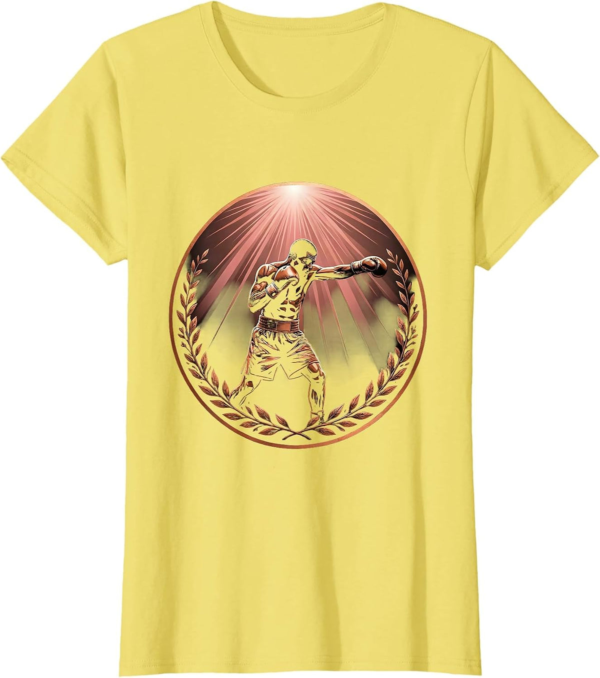 Boxer Shadow Training Spotlight Athleisure Graphic T-Shirt - Lemon Yellow