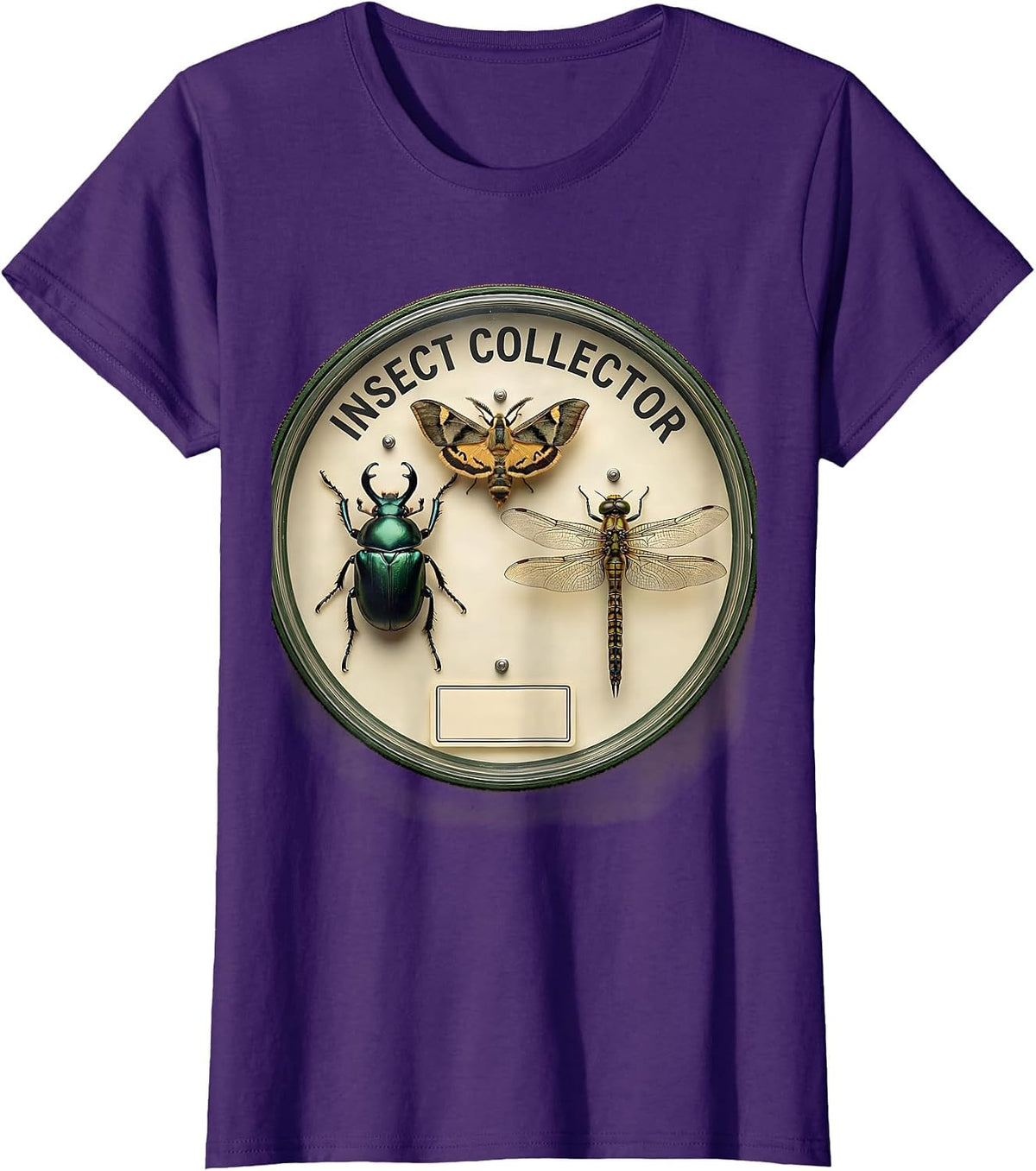 Women's Insect Collector Botanical Entomology Bug Lover Science T-Shirt - Purple