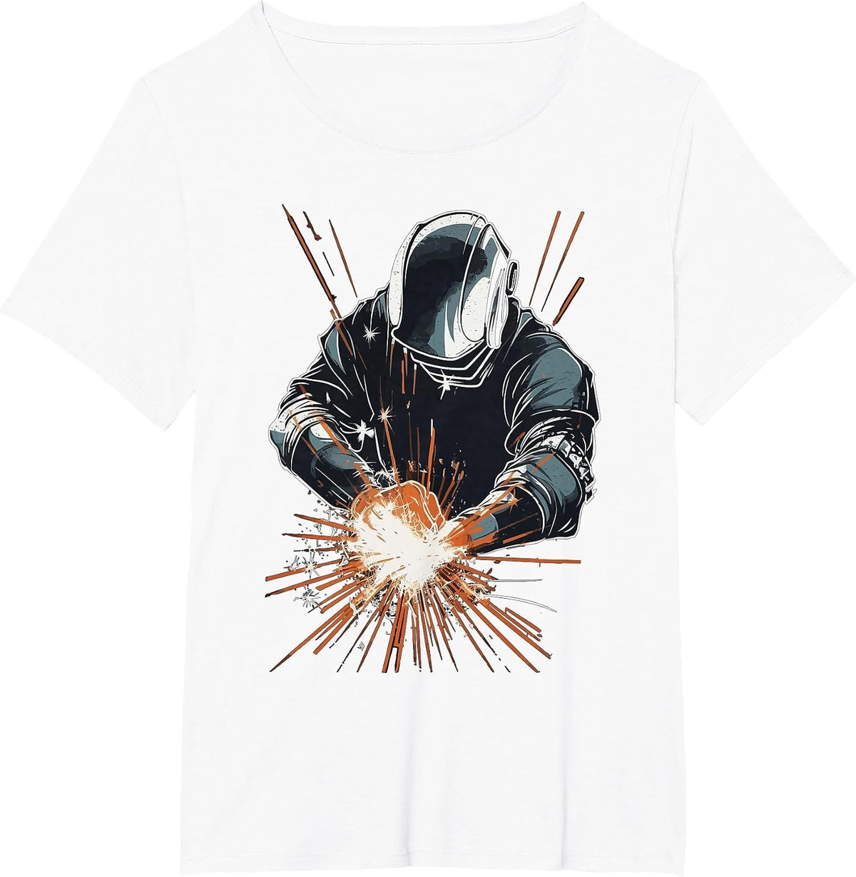 Welder Accessories Welding Metal Worker Outfit for Men T-Shirt - White