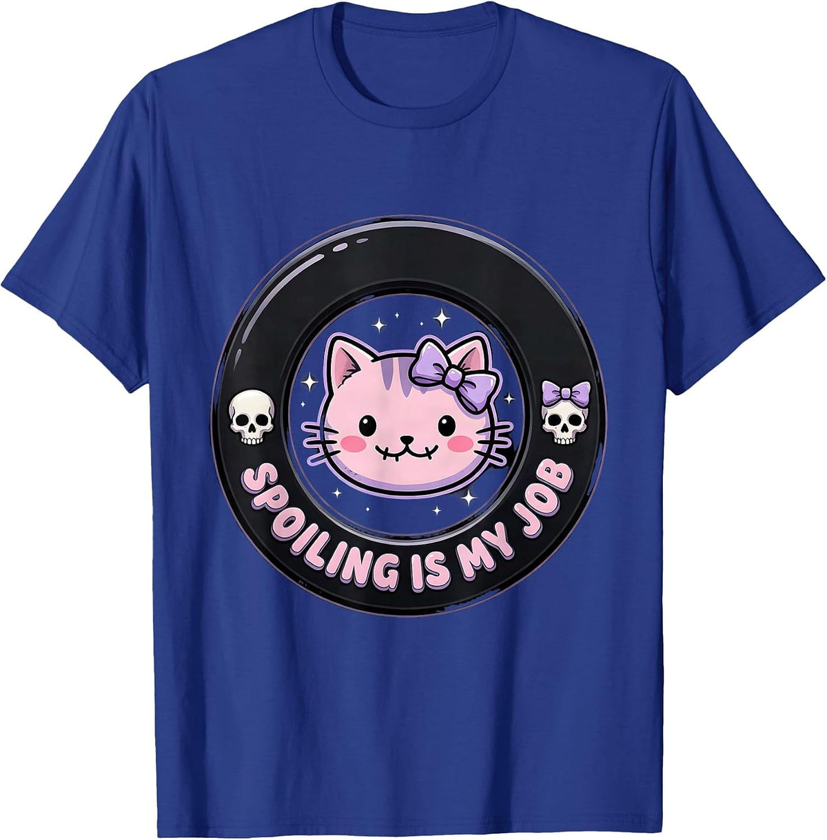 Spoiling Is My Job Proud Grandparent Mimi Design T-Shirt - Royal Blue