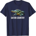 Gator Country - Alligator - T-Shirt - Navy Blue