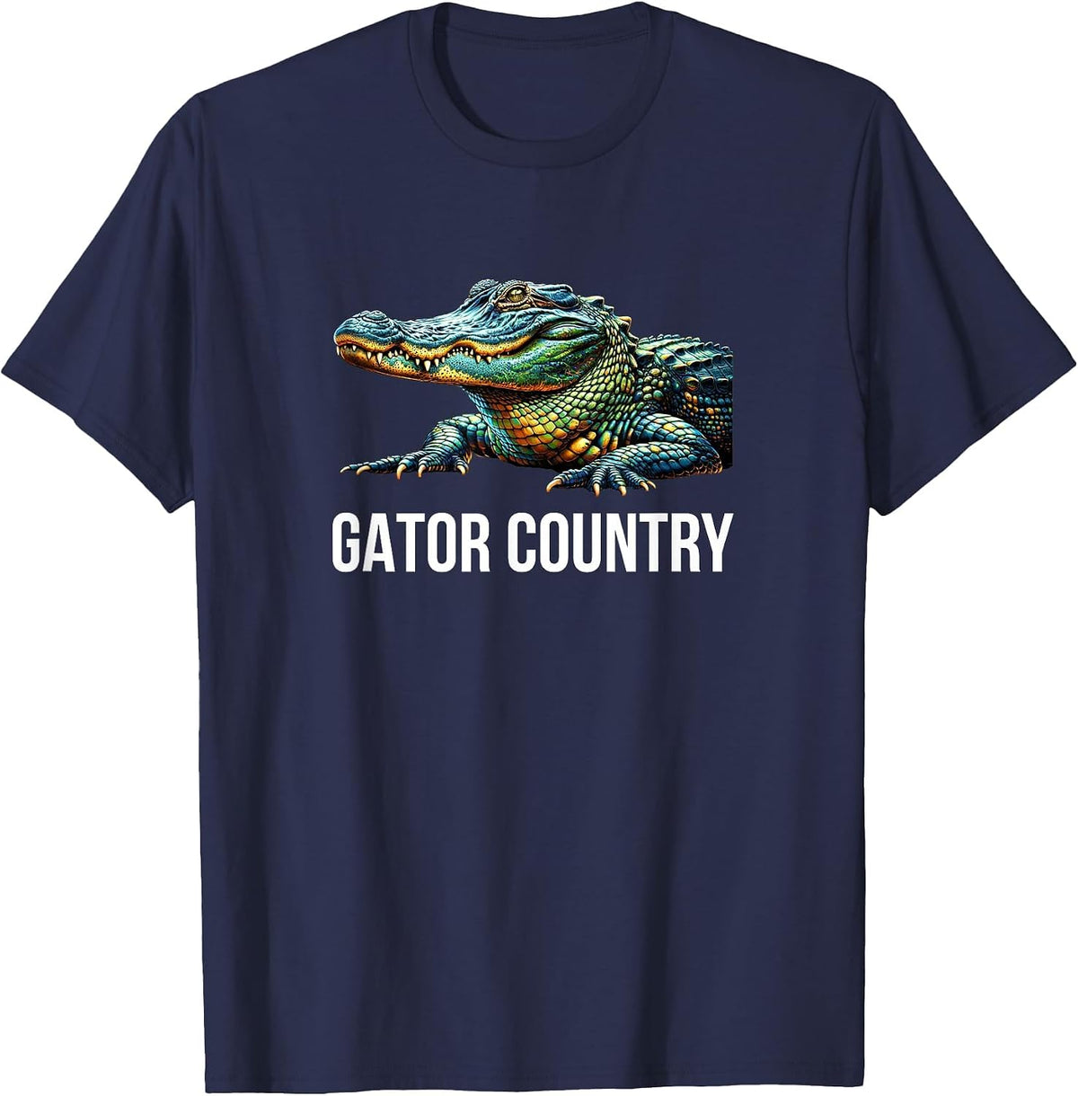Gator Country - Alligator - T-Shirt - Navy Blue