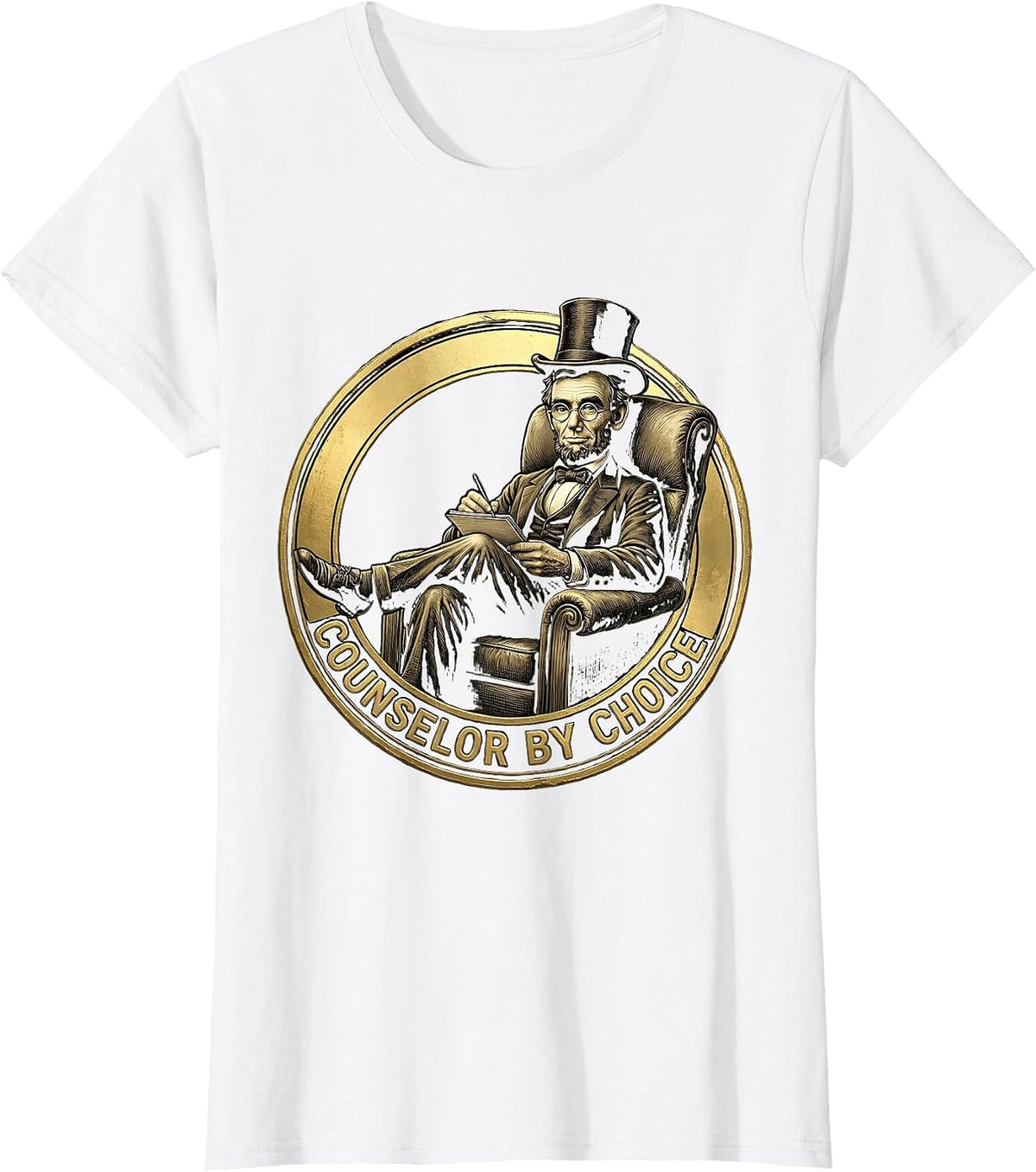 Counselor By Choice Proud Counseling Design T-Shirt - White