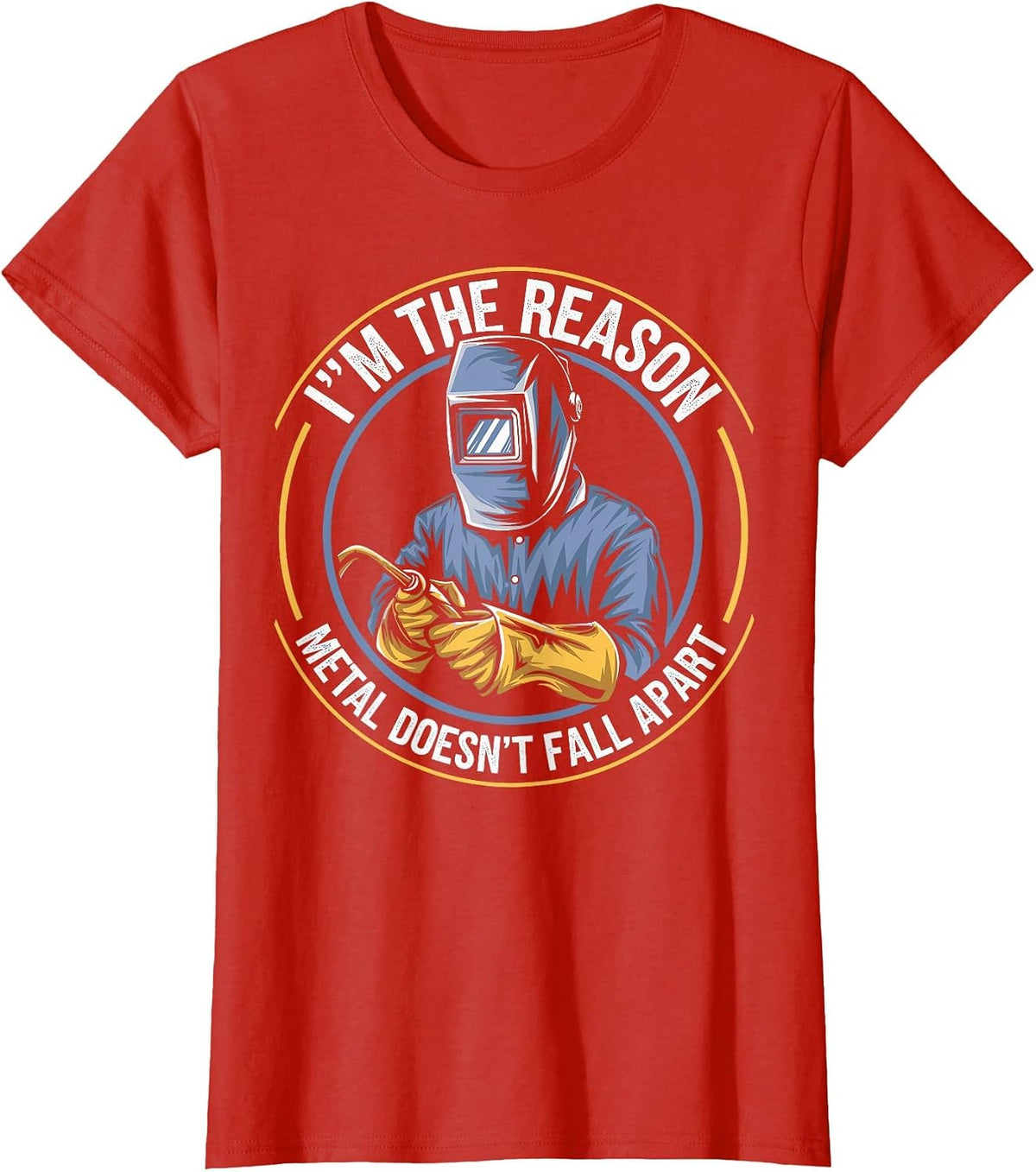 Welder Funny Welding T-Shirt - Red