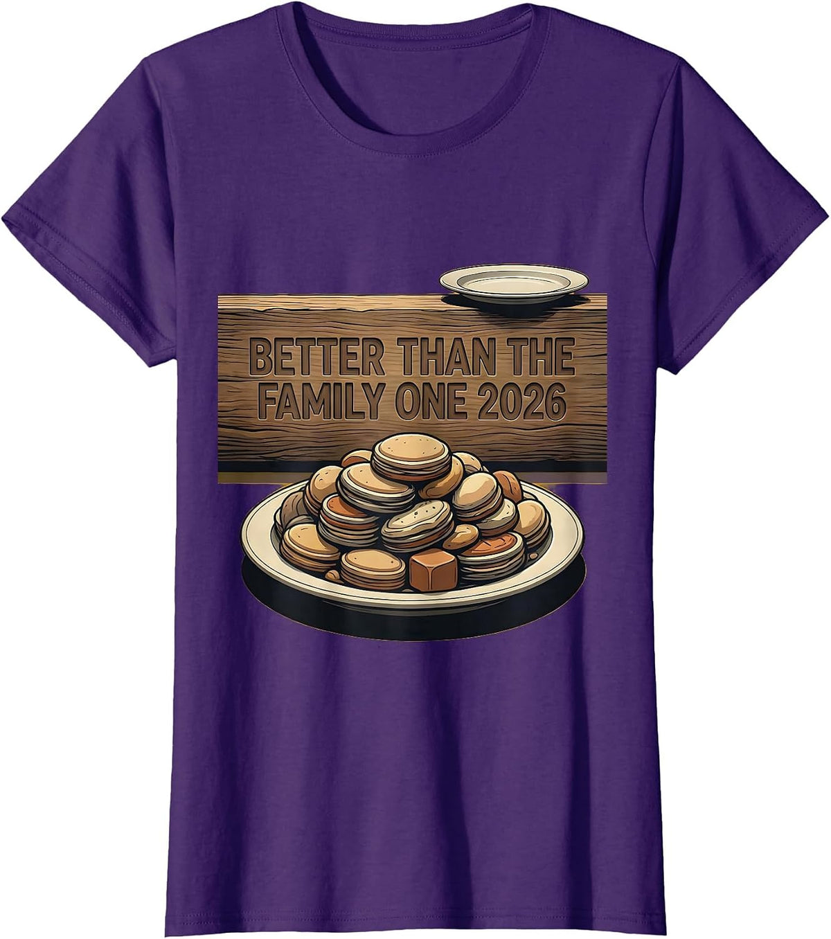 Women's Better Than The Family One 2026 Midcentury Modern T-Shirt - Purple