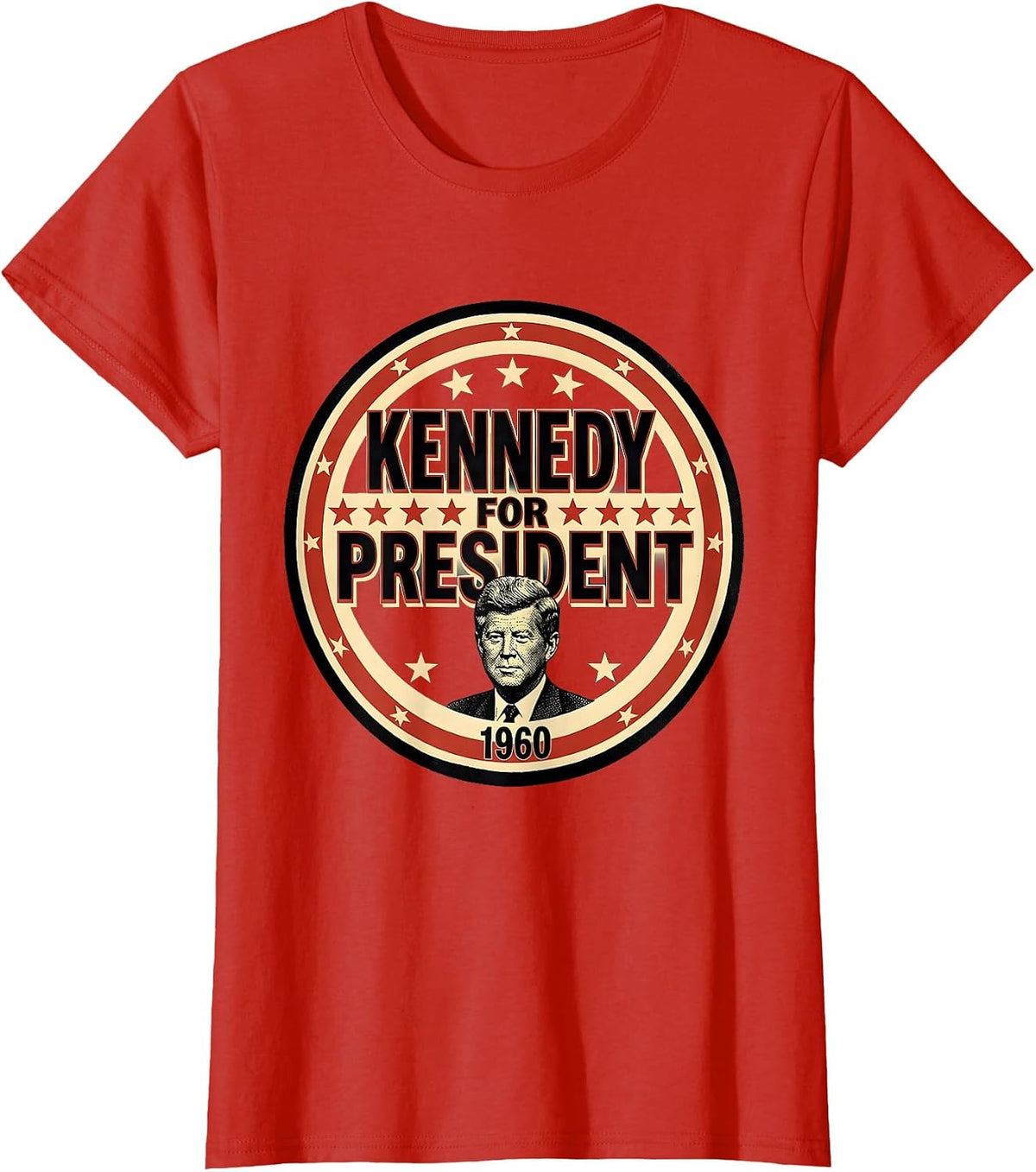 Women's Kennedy For President 1960 Retro Political Nostalgia 4th T-Shirt - Red