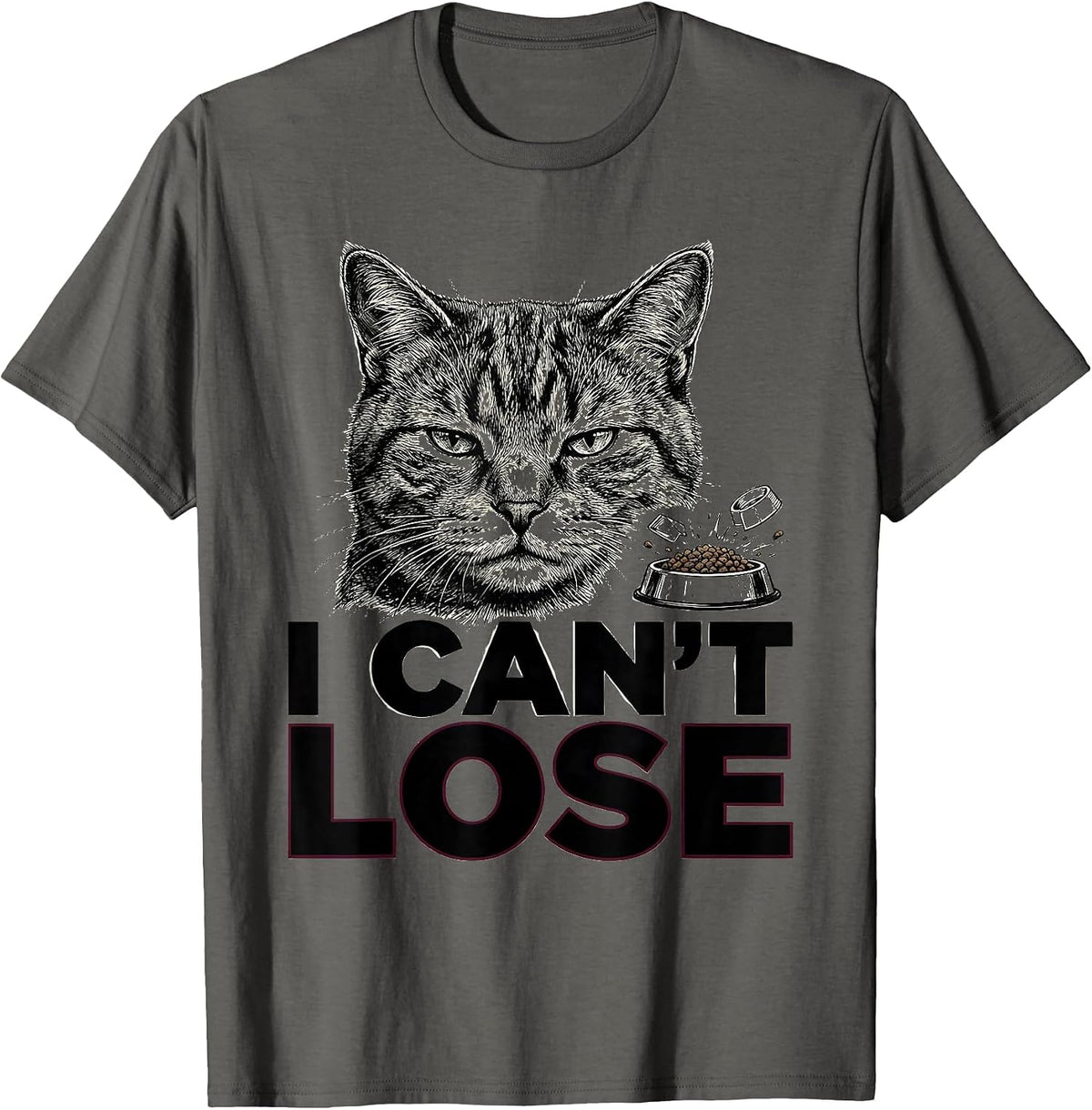 I Can't Lose Funny Gay Pride Cat Meme Bootleg Humor T-Shirt - Asphalt Grey
