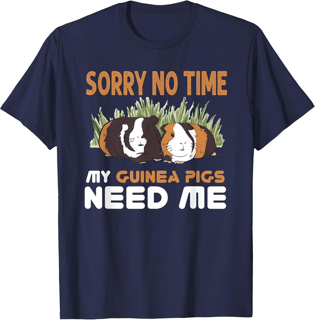 Guinea Lover - Funny Guinea Pig T-Shirt - Navy Blue