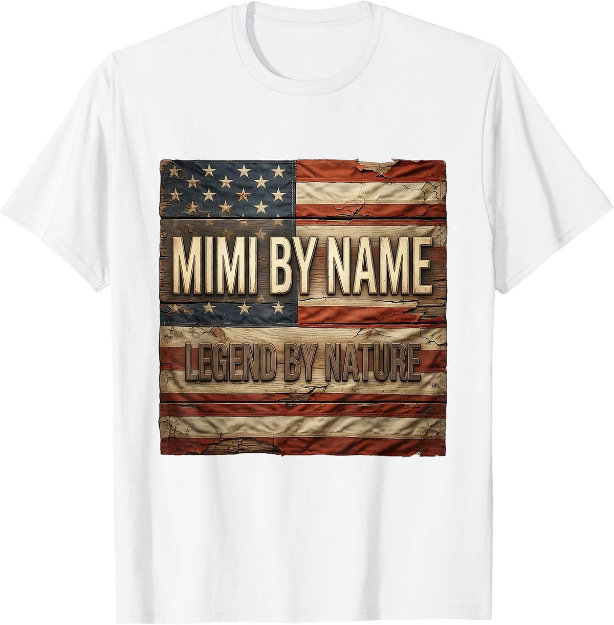 Men's Mimi By Name Legend By Nature Gift Design T-Shirt - White