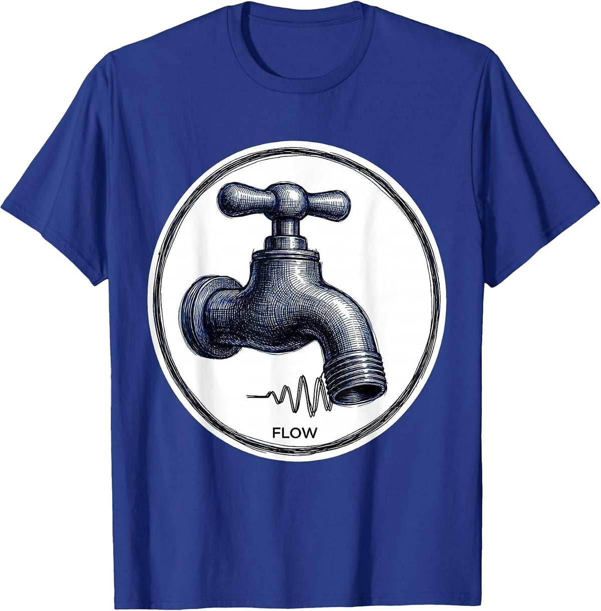 Flow Professional Respiratory Therapist RT Care Week T-Shirt - Royal Blue