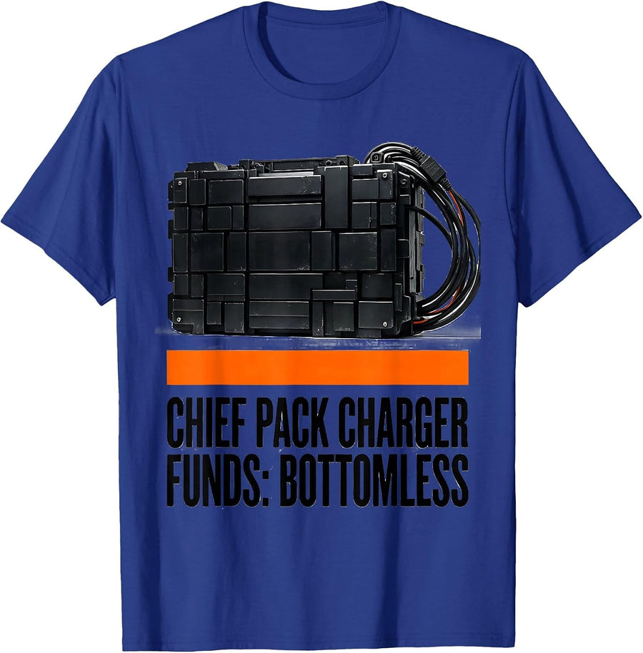 Chief Pack Charger Brutalist RC Car Racer Gift T-Shirt - Royal Blue