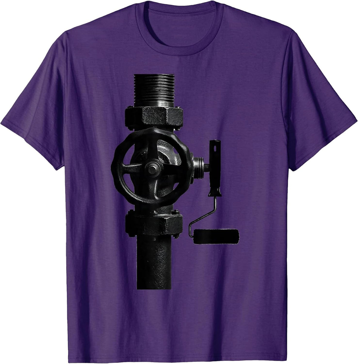 Plumber Valve Pipefitter Funny Occupational Humor T-Shirt - Purple