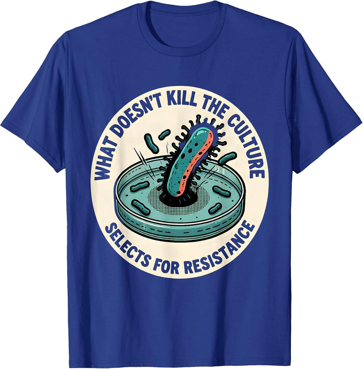 What Doesn't Kill The Culture Selects For Resistance Funny T-Shirt - Royal Blue