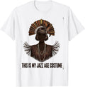 Men's This Is My Jazz Age Costume Vintage Flapper Halloween Party T-Shirt - White