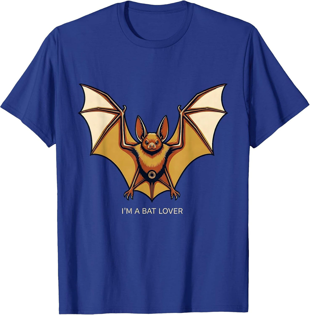 I'm A Bat Lover Funny Bat Enthusiast Wildlife Conservation T-Shirt - Royal Blue
