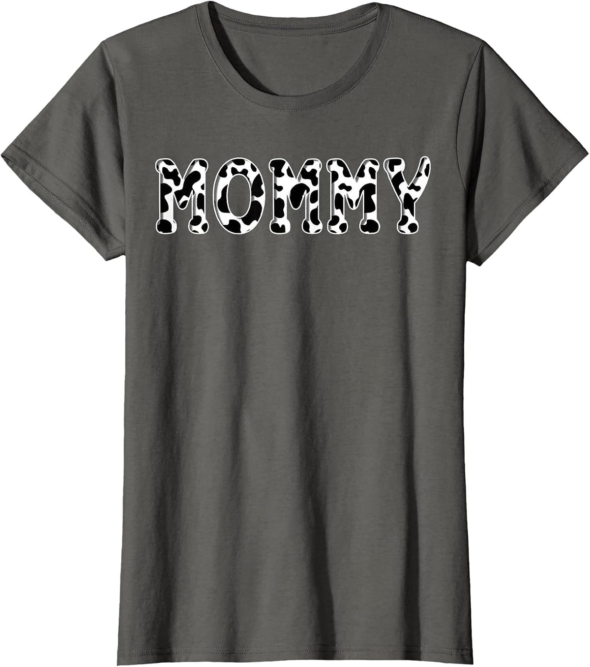 Cow Mommy Birthday Family Matching Girl Boy Farm Birthday T-Shirt - Asphalt Grey
