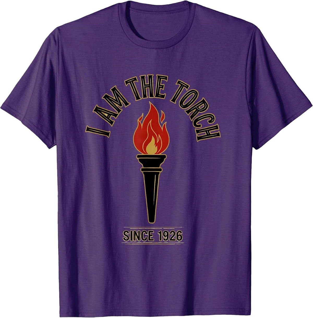 I Am The Torch Since 1926 Centennial Black History Month T-Shirt - Purple