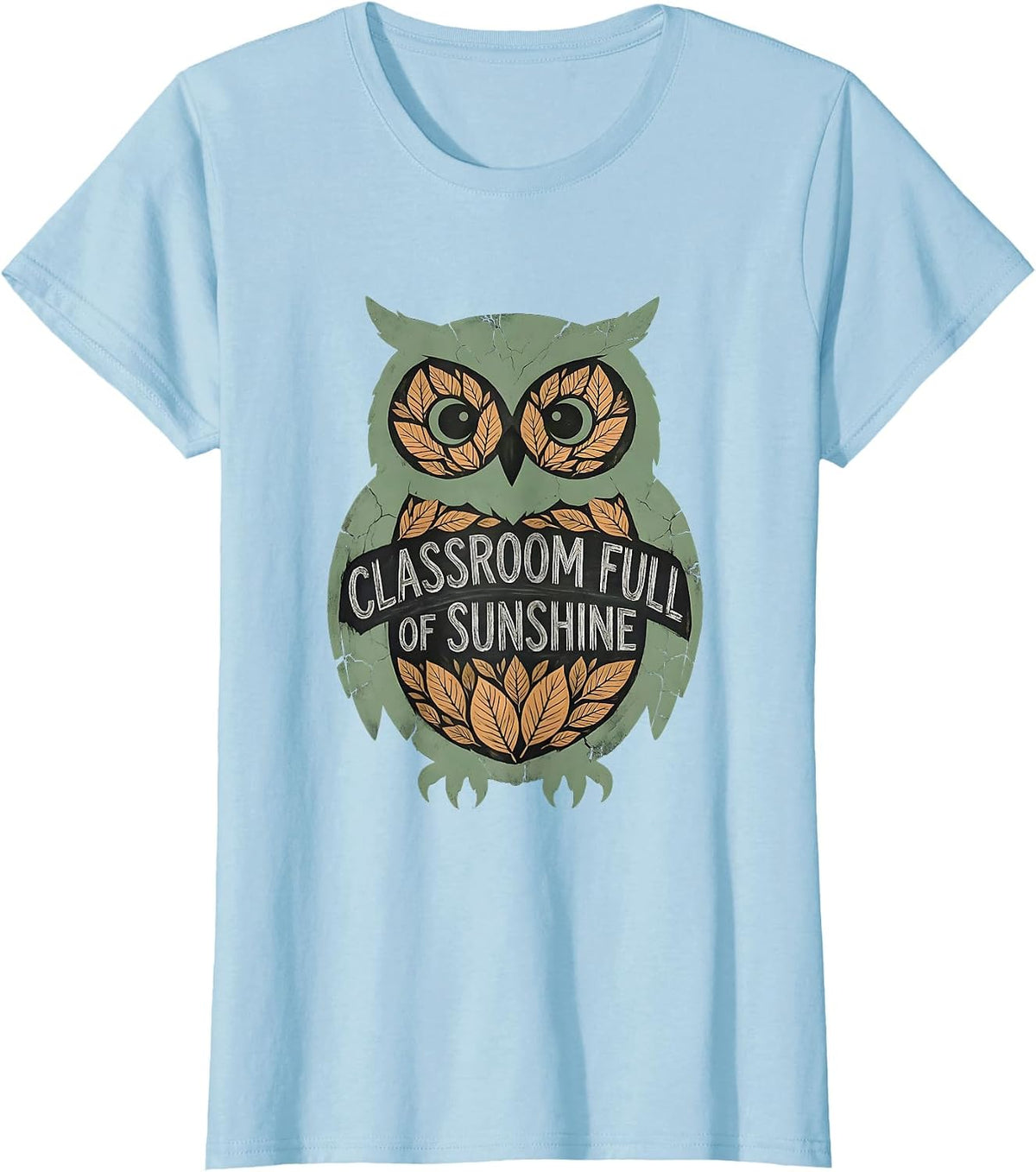 Women's First Grade Teacher Classroom Full of Sunshine Design T-Shirt - Baby Blue