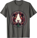 Guinea Pig Christmas Pet Lover Whimsical Holiday T-Shirt - Asphalt Grey