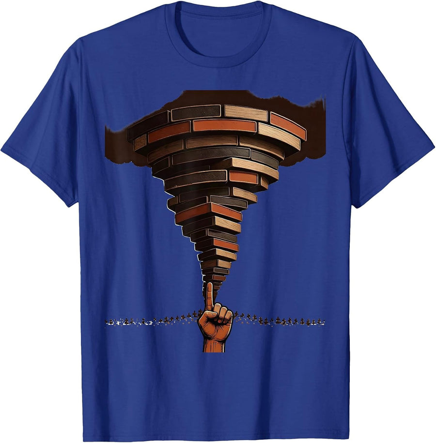 Funnel Cloud Storm Chaser Meteorology Enthusiast Humor T-Shirt - Royal Blue