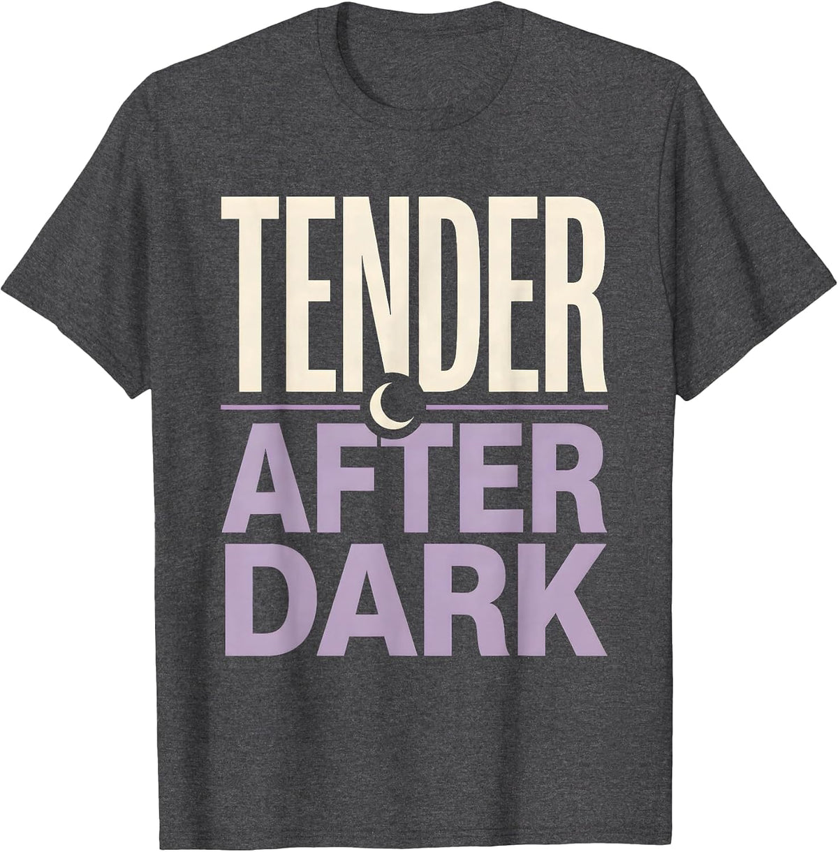 Tender After Dark Cute Goth Bunny Rabbit Kawaii Aesthetic T-Shirt - Dark Heather Grey