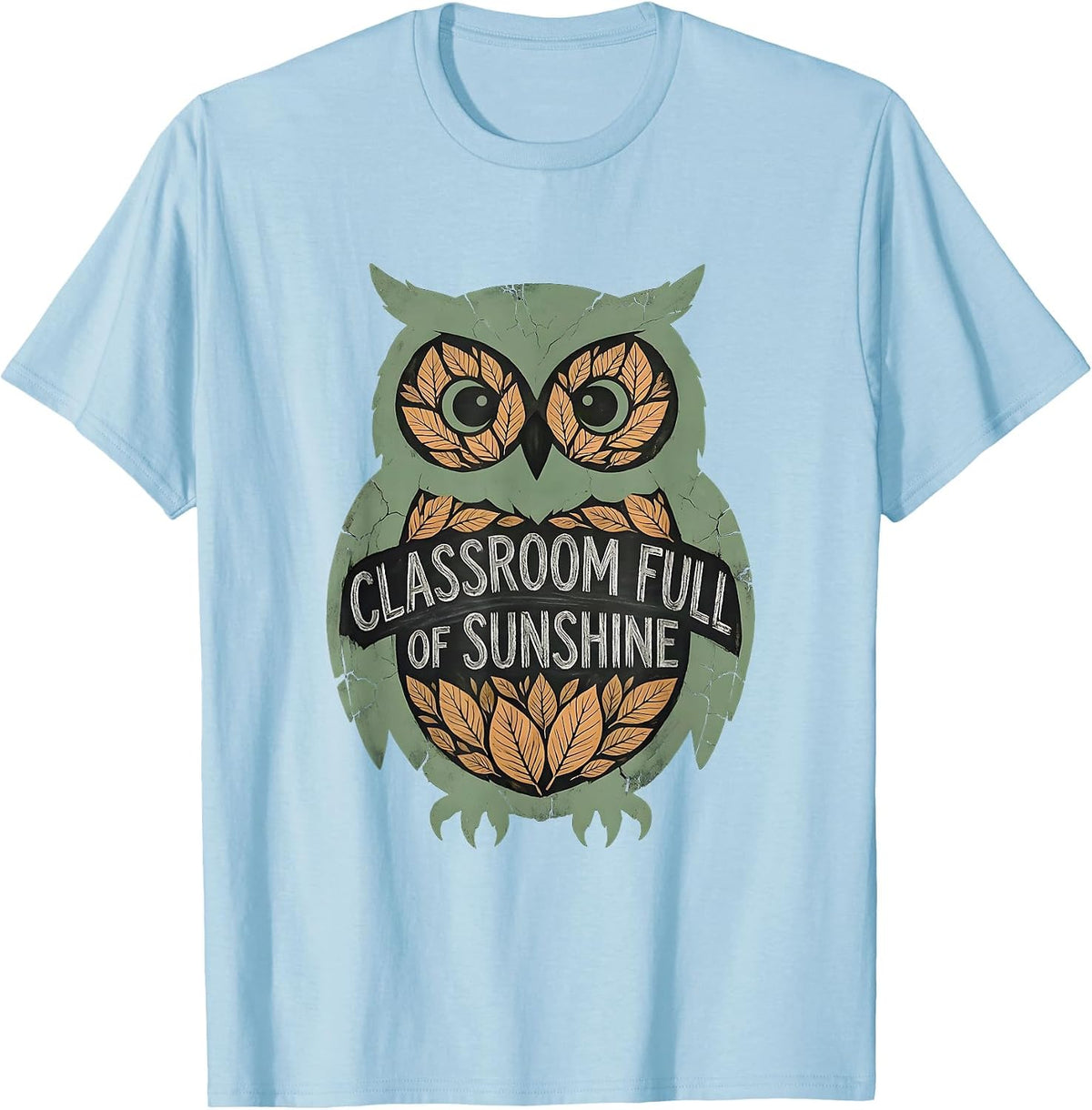 Men's First Grade Teacher Classroom Full of Sunshine Design T-Shirt - Baby Blue