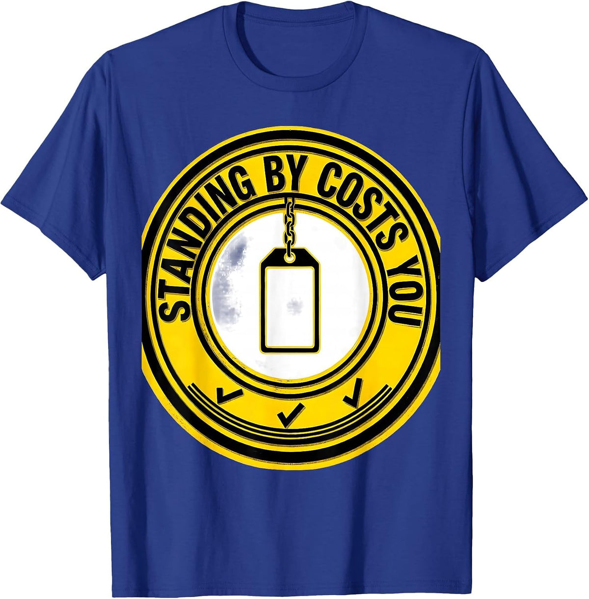 Men's Standing By Costs You Funny Plumber Pipefitter Occupation T-Shirt - Royal Blue