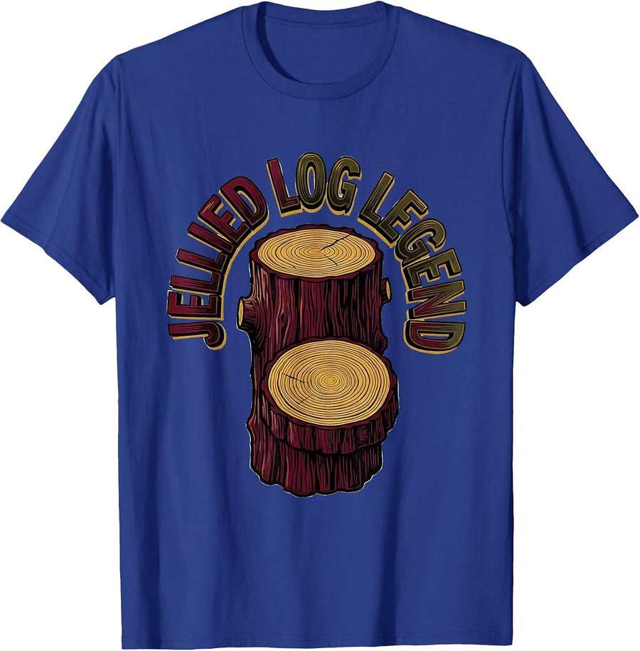 Jellied Log Legend Funny Cranberry Sauce Thanksgiving Food T-Shirt - Royal Blue