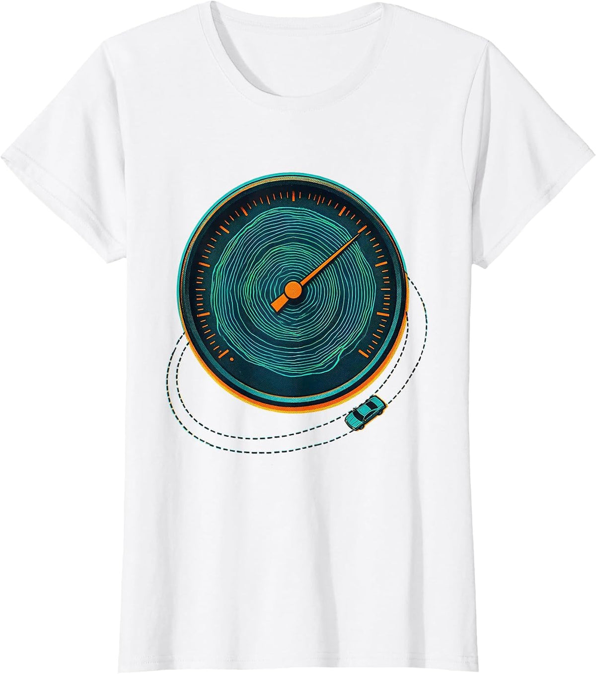 Oversized Dewpoint Gauge Storm Chaser Meteorology Enthusiast T-Shirt - White