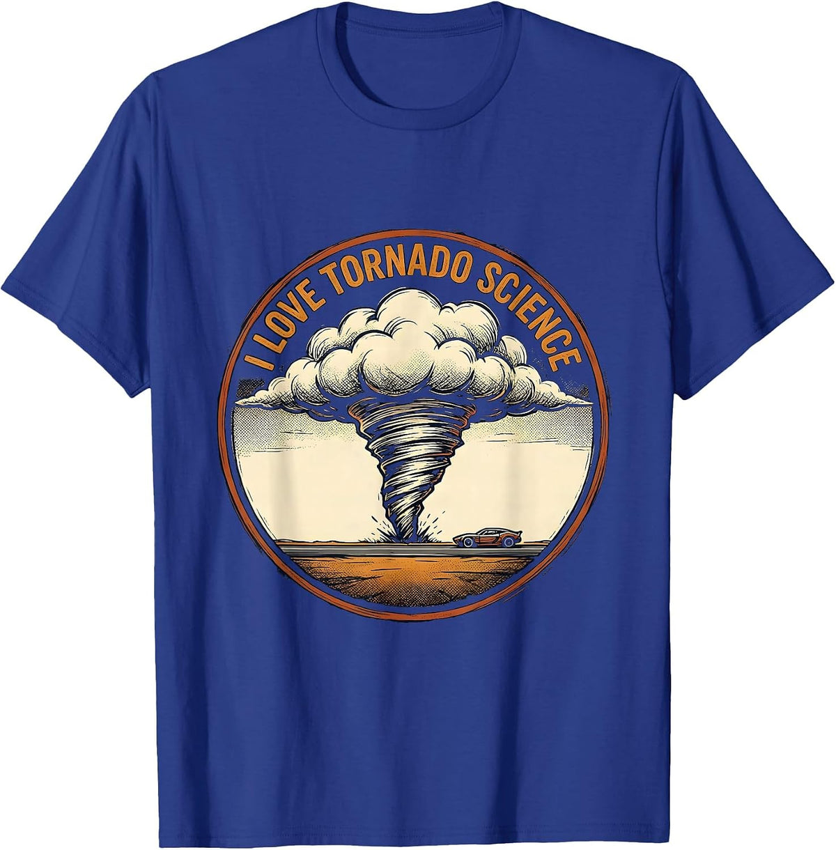 I Love Tornado Science Meteorology Storm Chaser Enthusiast T-Shirt - Royal Blue