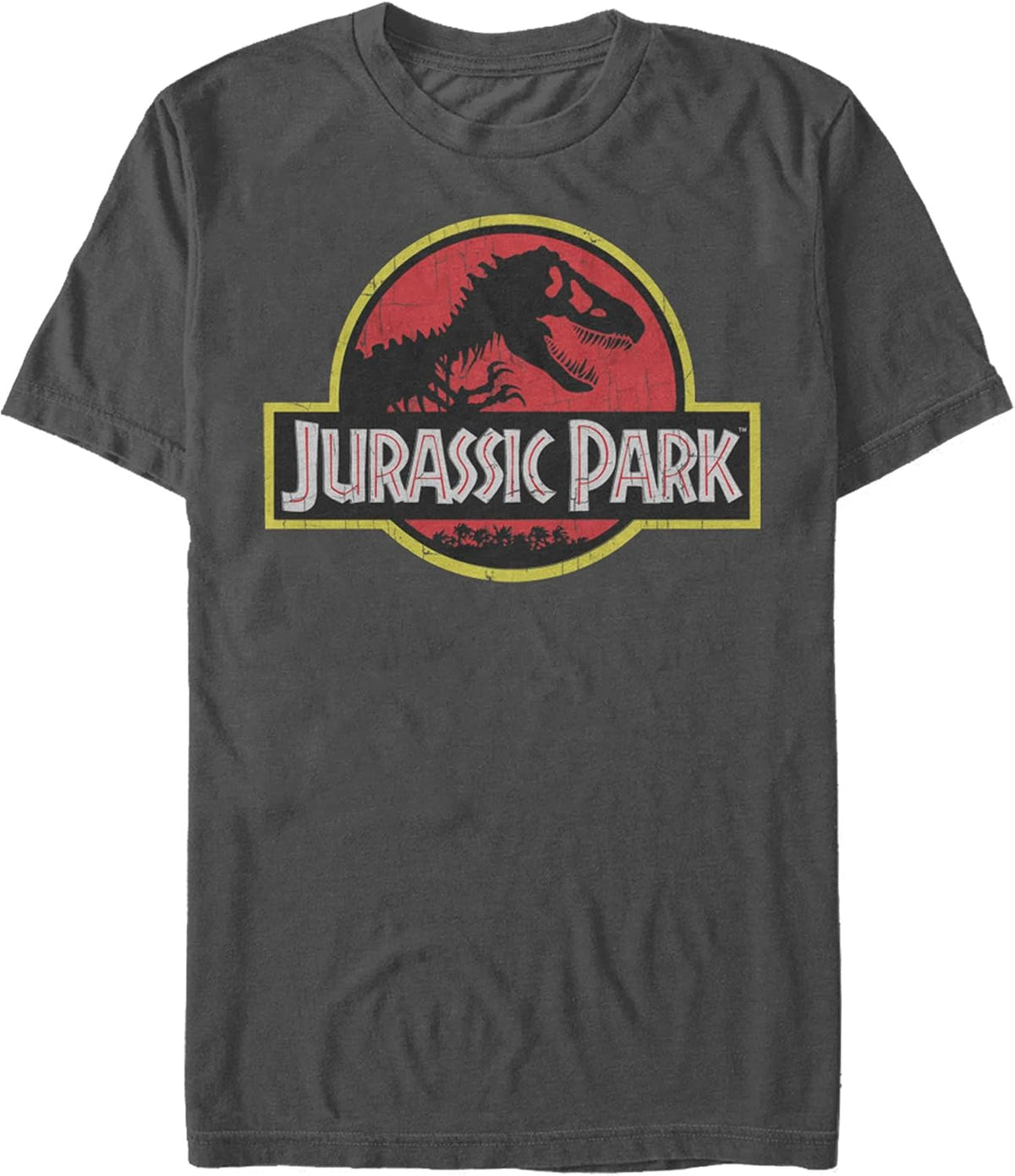 Jurassic Park Men's Jurassic Park Logo Men's Tee - Charcoal