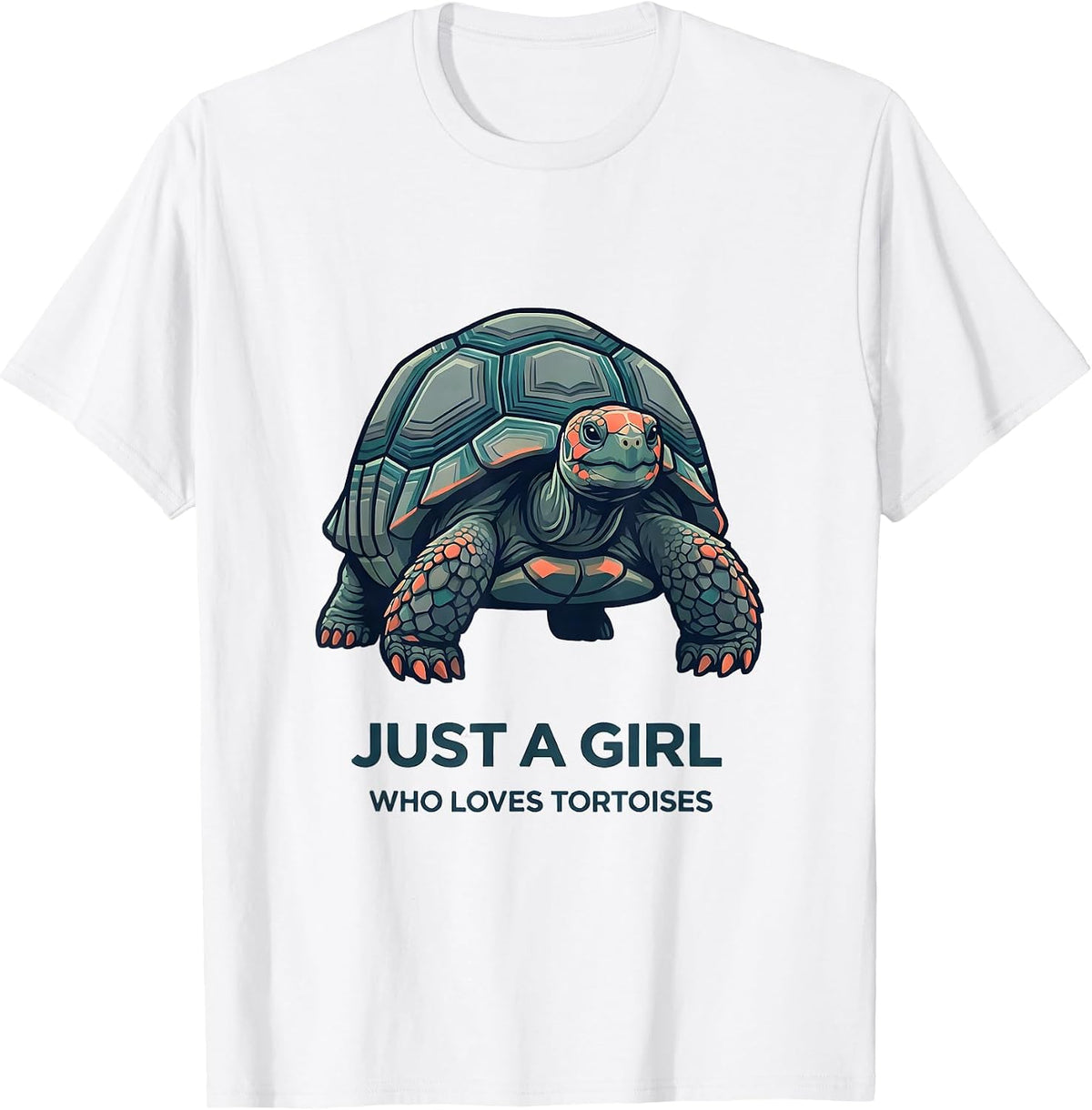 Men's Just A Girl Who Loves Tortoises Funny Reptile Lover Gift T-Shirt - White