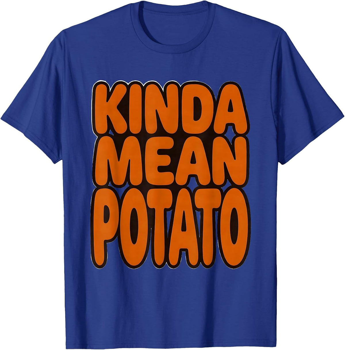 Men's Kinda Mean Potato Funny Sweet Potato Couple Thanksgiving T-Shirt - Royal Blue